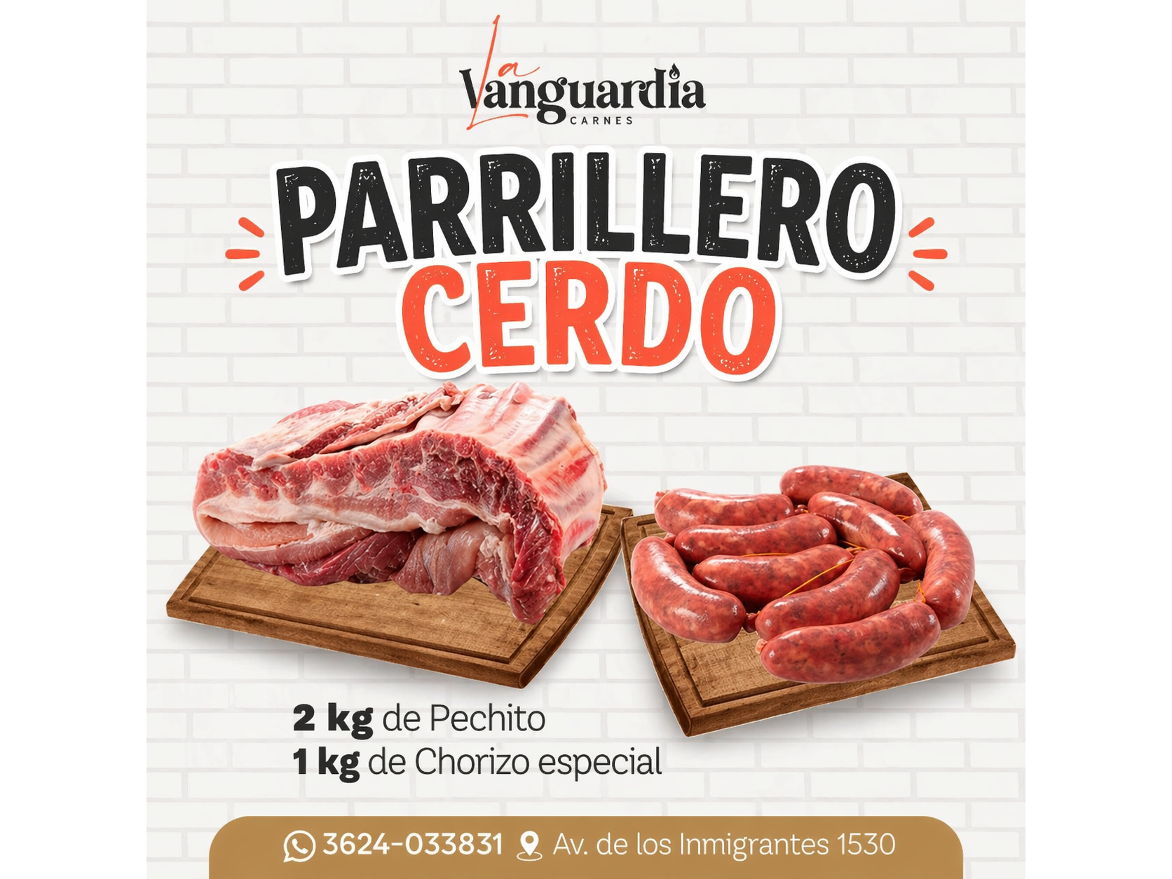 Parrillero cerdo