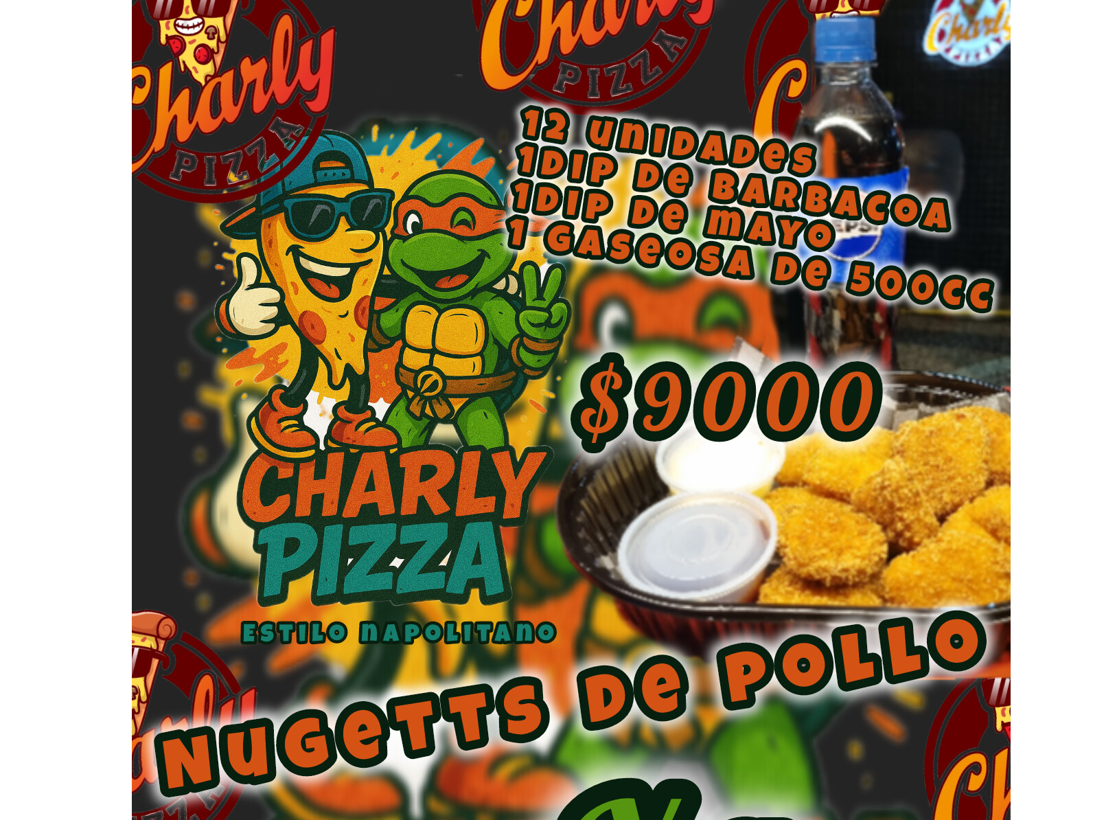 Promo NUGGETS 12 unidades + gaseosa