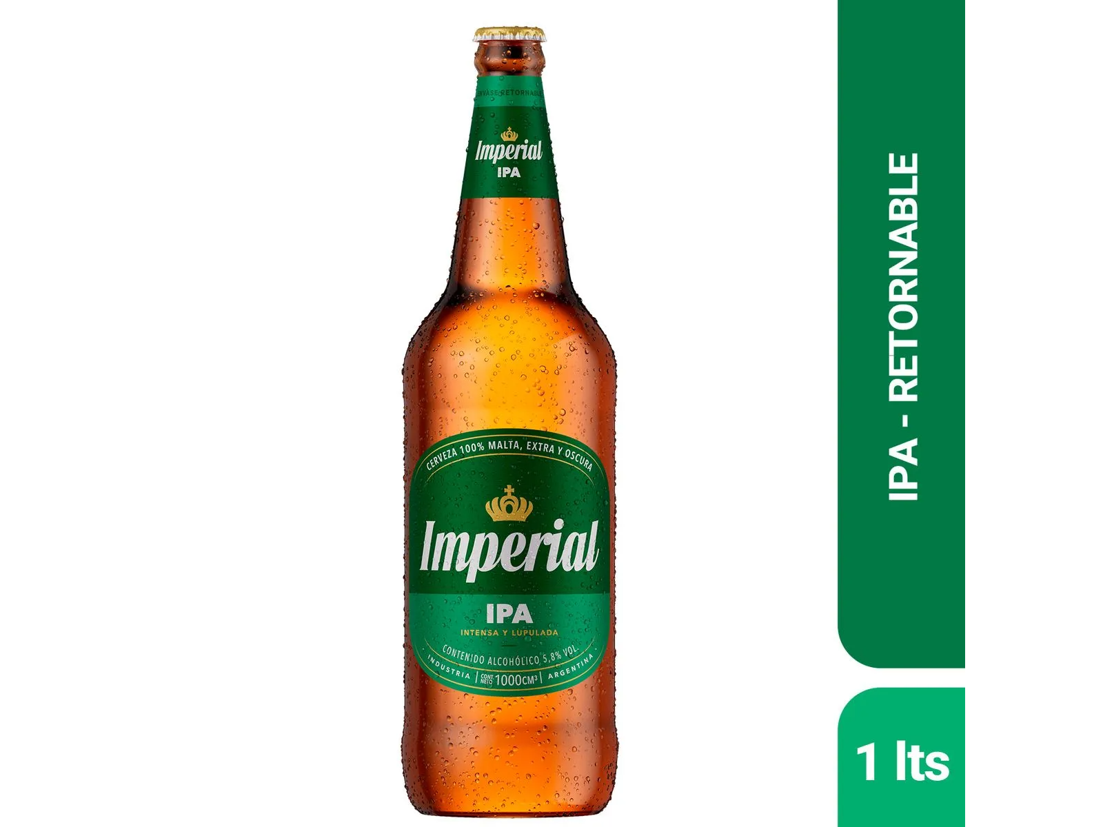 IMPERIAL IPA RETORNABLE 1000CC