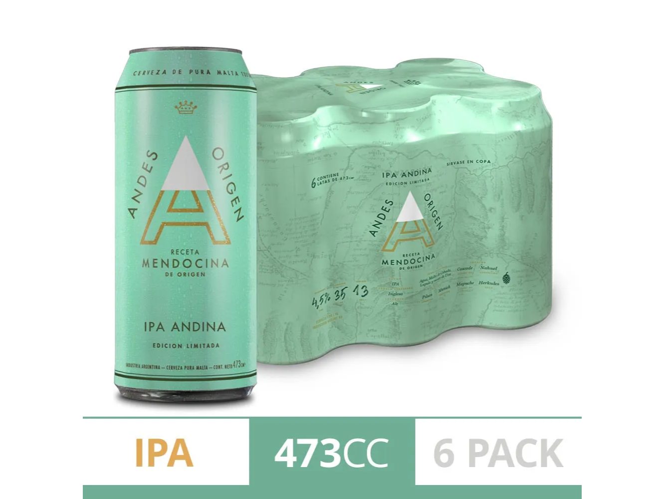 Cerveza Andes ipa 335 3.335