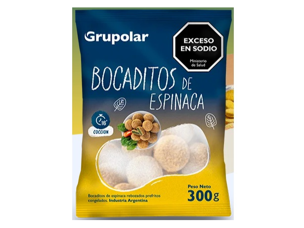 Bocaditos de Espinaca 300grs