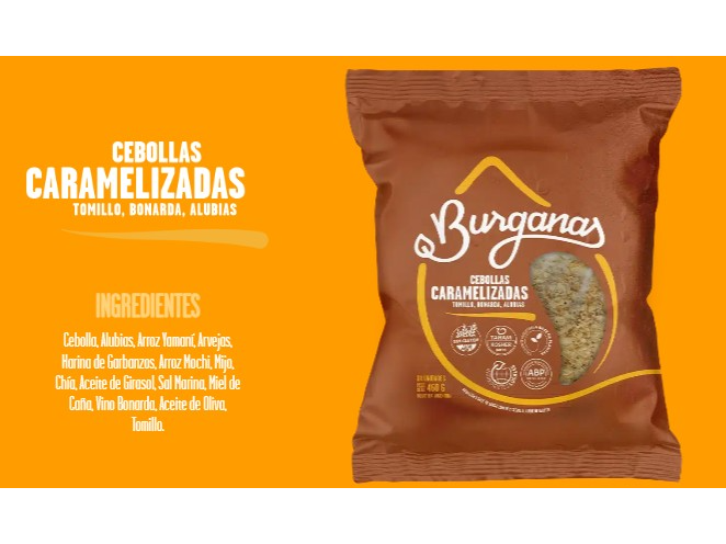 Burganas Cebollas Caramelizadas x4u - 460grs
