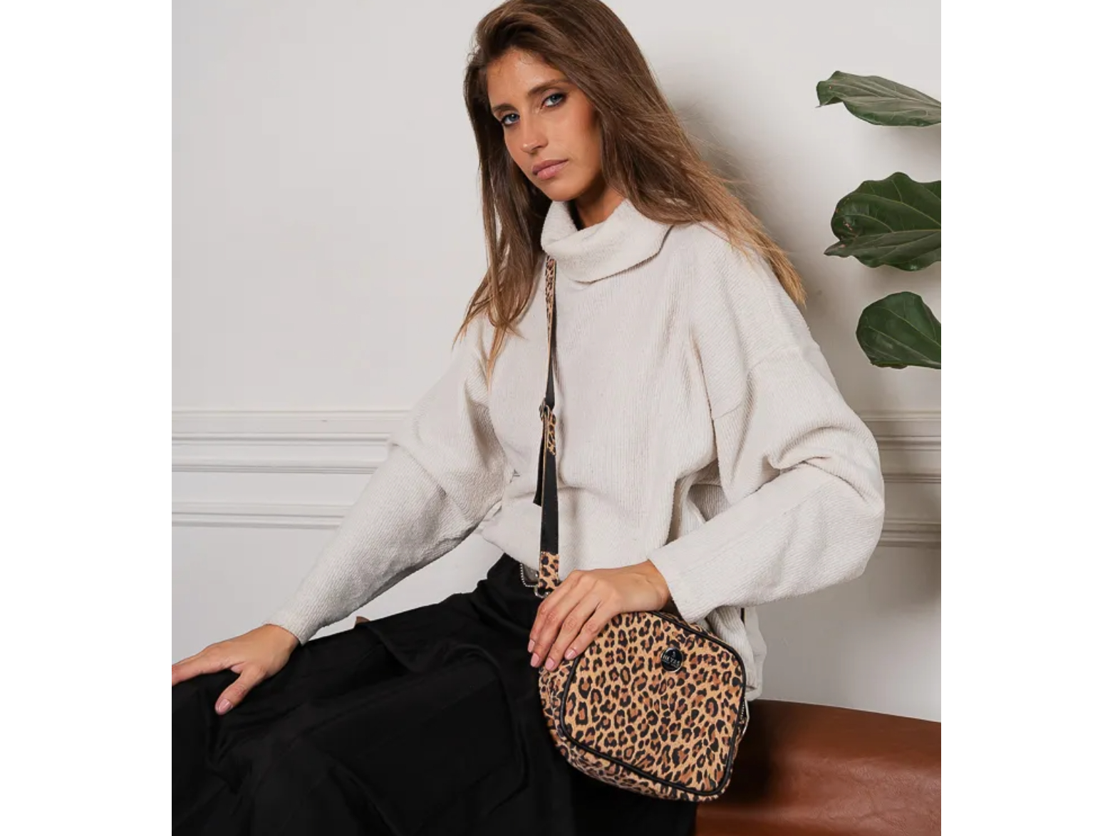Cartera leopardo