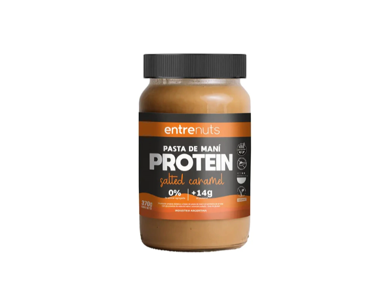 Pasta de maní Protein (370g) Salted caramel - Entrenuts