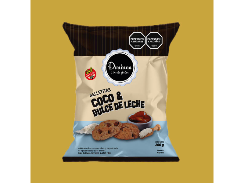 Galletitas  SIN TACC Coco y dulce de leche 200 grs - DONINAS