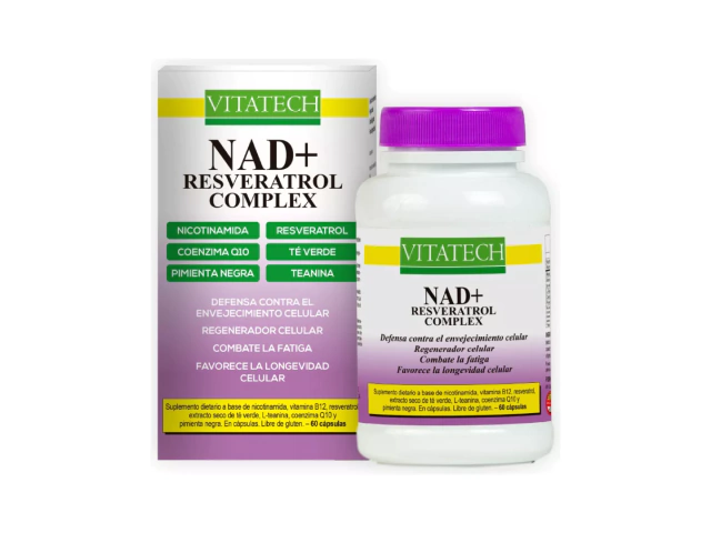 NAD + Resveratrol x60 caps – Vitatech