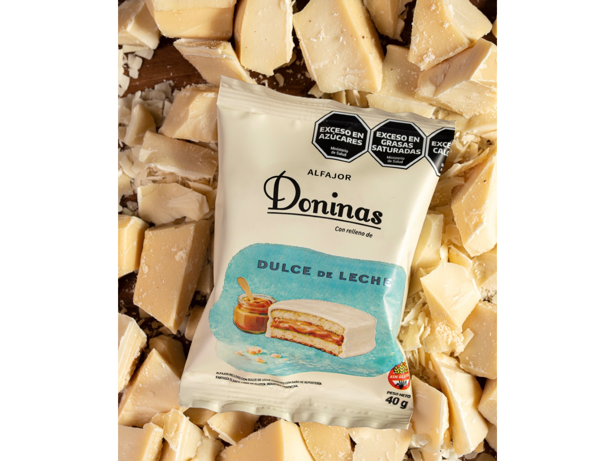 Alfajor SIN TACC - DDL BLANCO - Blister 12 unidades- DONINAS