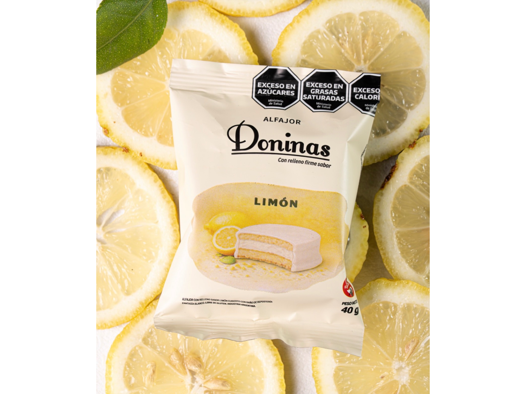 Alfajor SIN TACC - Limón - Blister 12 unidades - DONINAS
