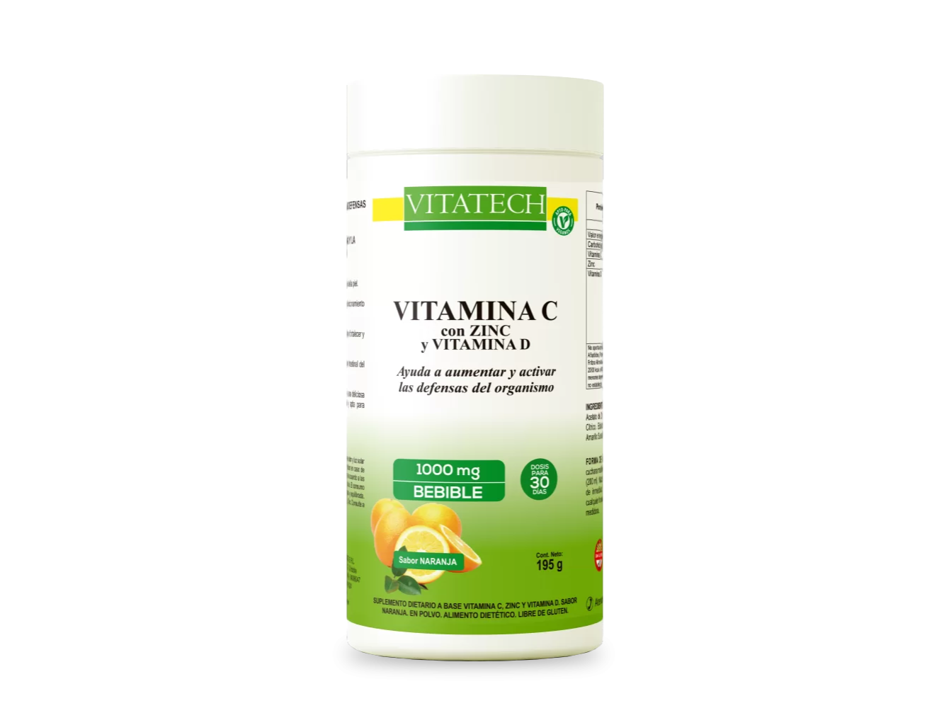 Vitamina C + Zinc 1000mg – Vitatech