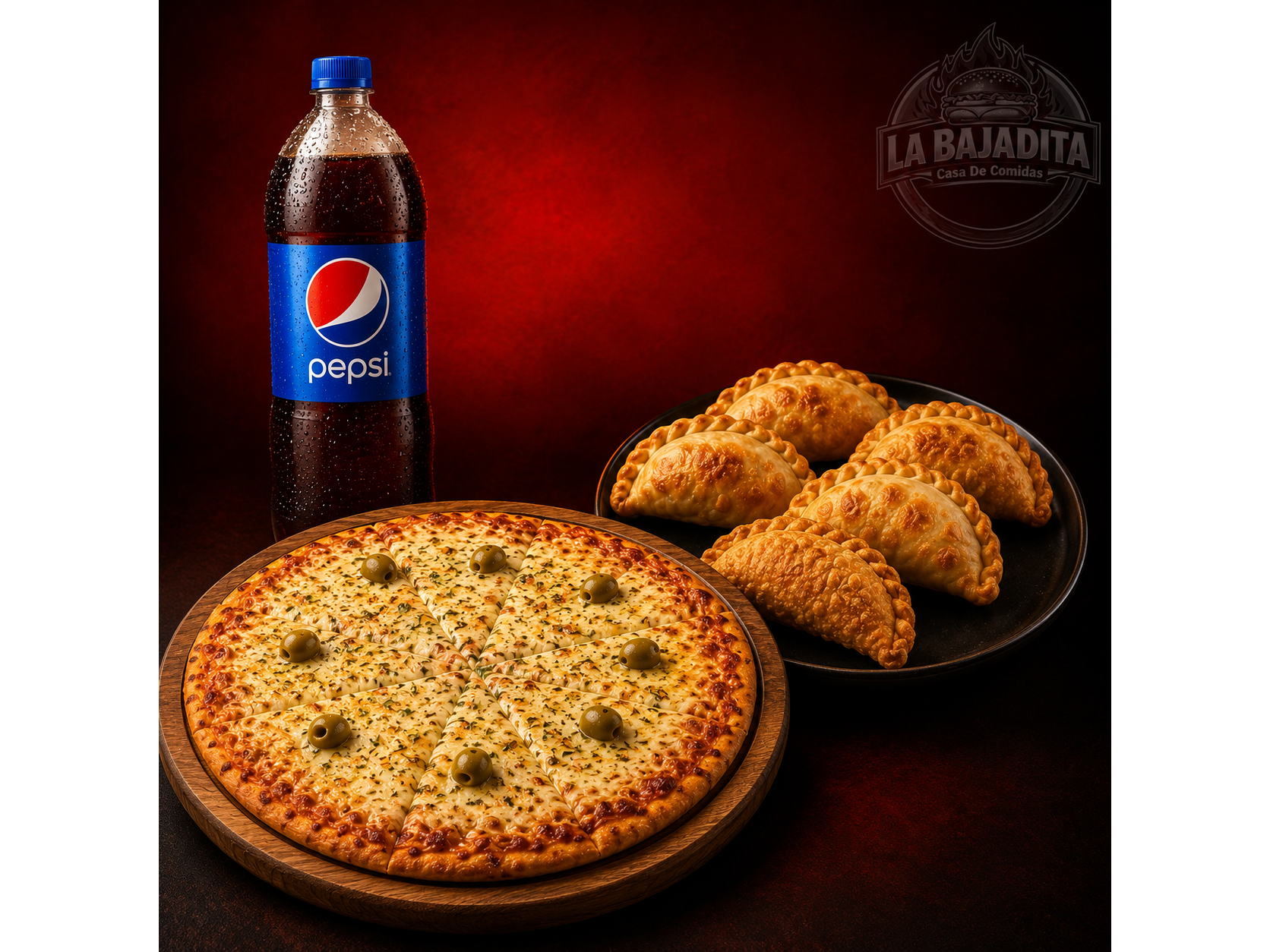Pizza y empanadas