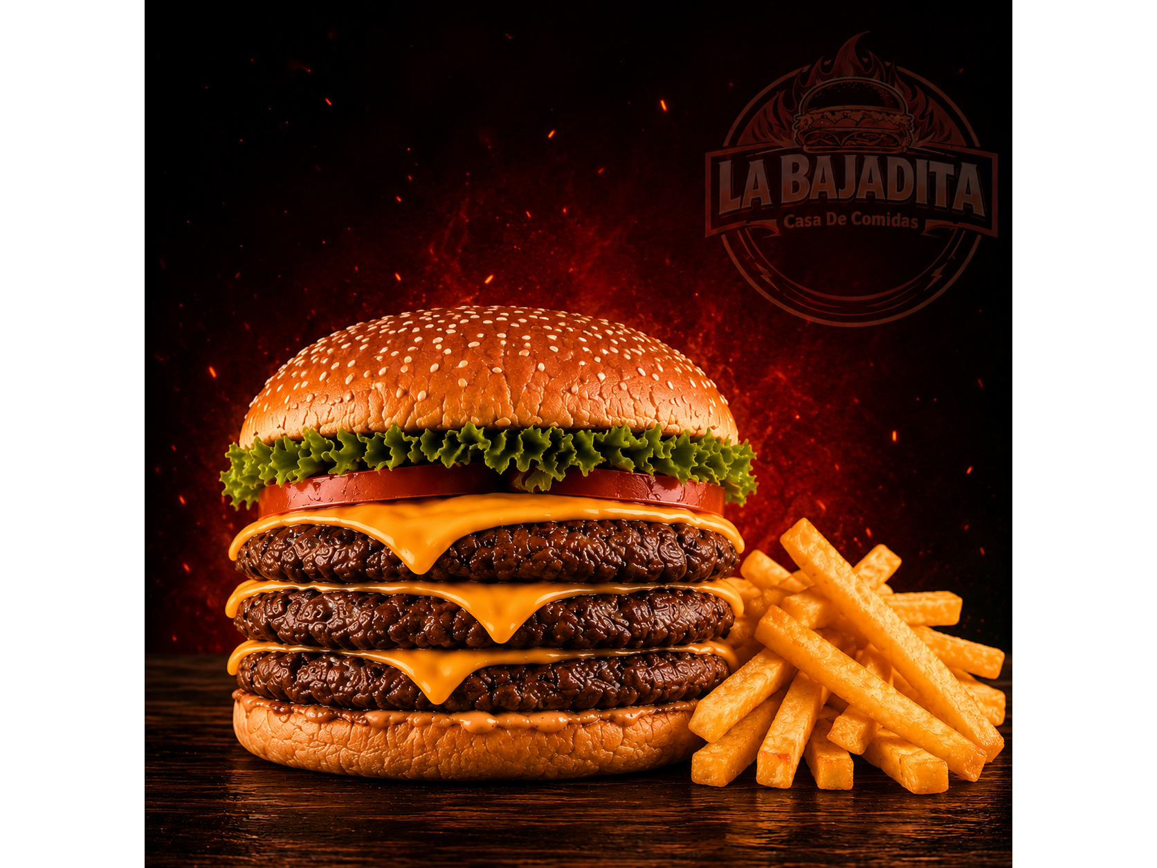 Triple + Papas fritas