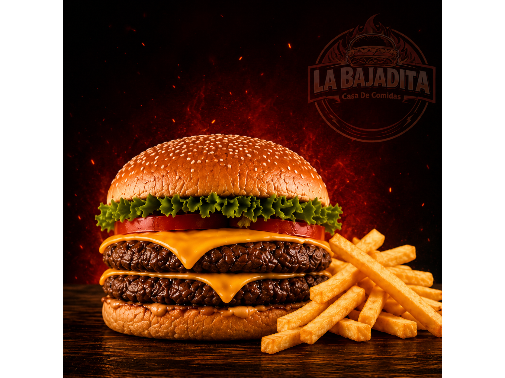 Doble + Papas fritas