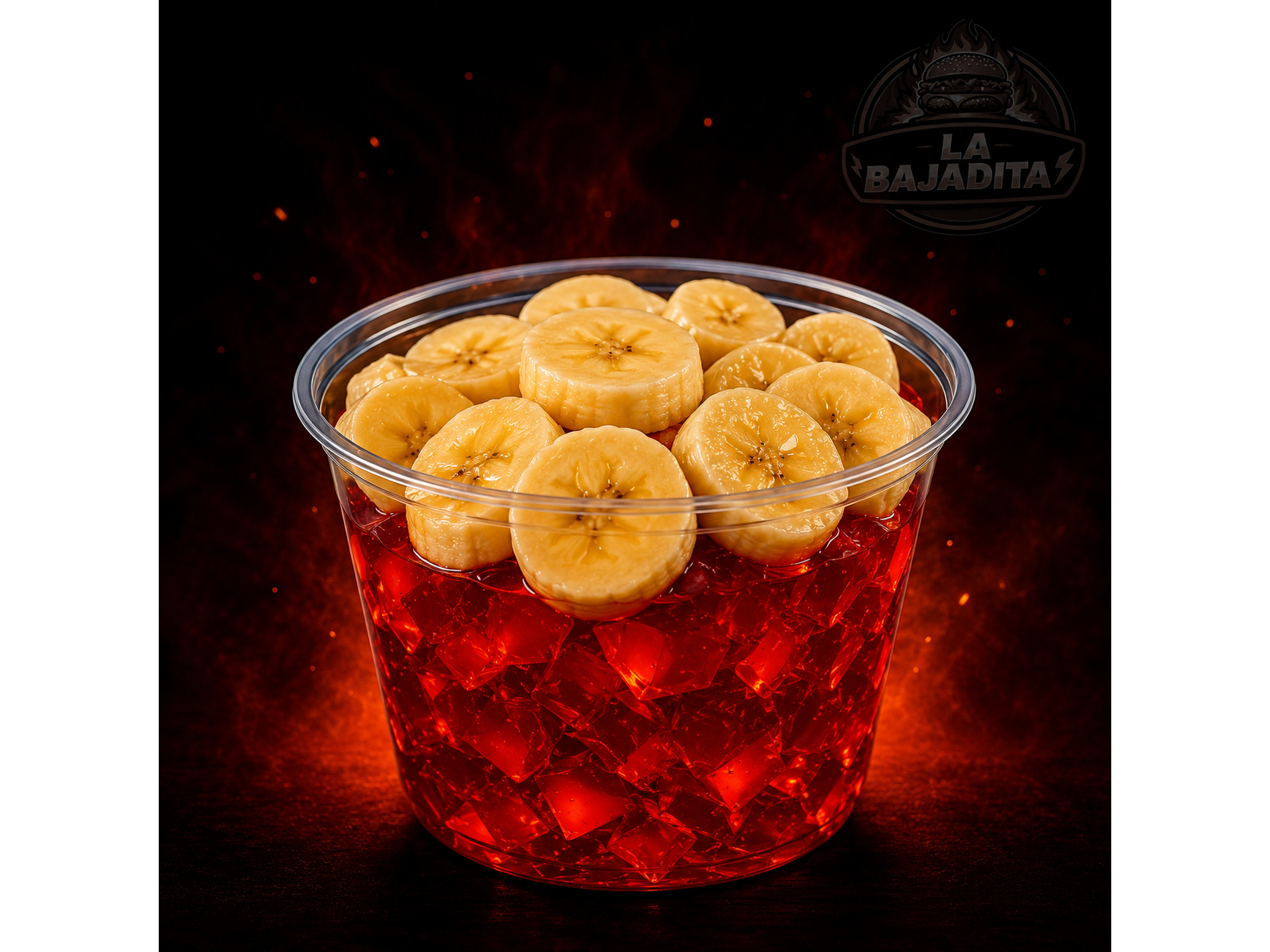 Gelatina con Banana