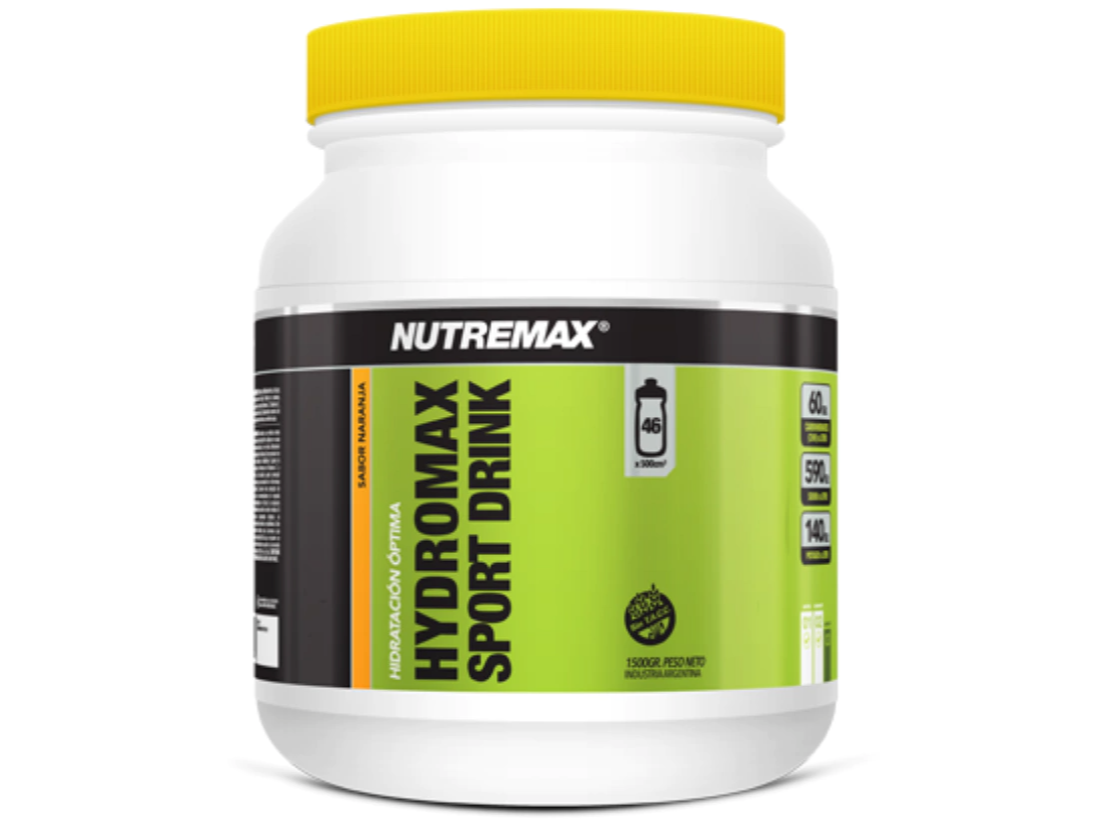 HYDROMAX SPORT DRINK NUTREMAX. 600 GR. 9 LITROS.