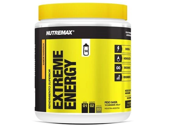 EXTREME ENERGY NUTREMAX 600 GR. 9 LITROS. CON CAFEÍNA.