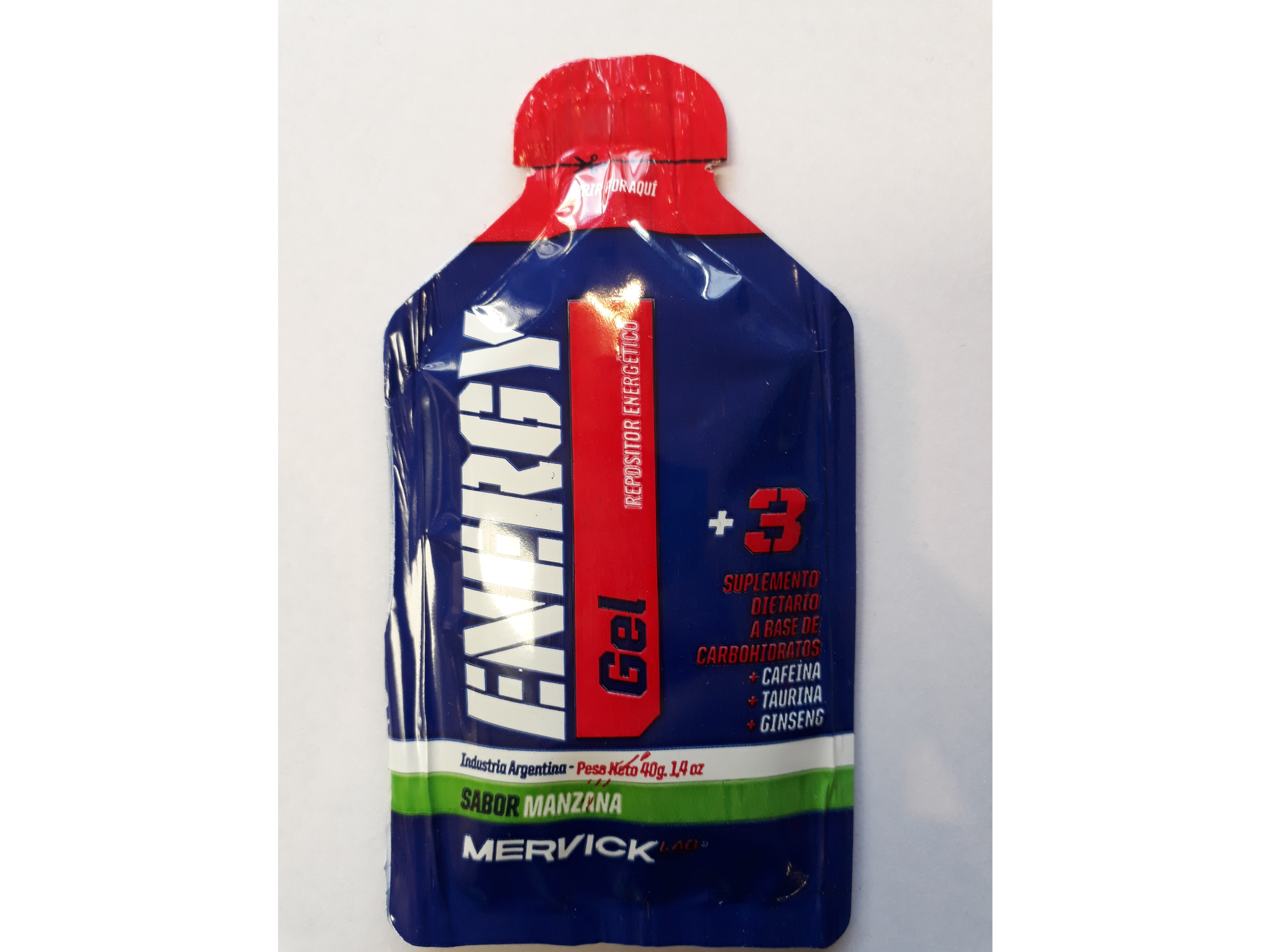 ENERGY GEL MERVICK 40 GR CON CAFEÍNA