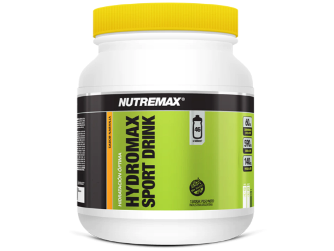 HYDROMAX SPORT DRINK NUTREMAX. 600 GR. 9 LITROS.