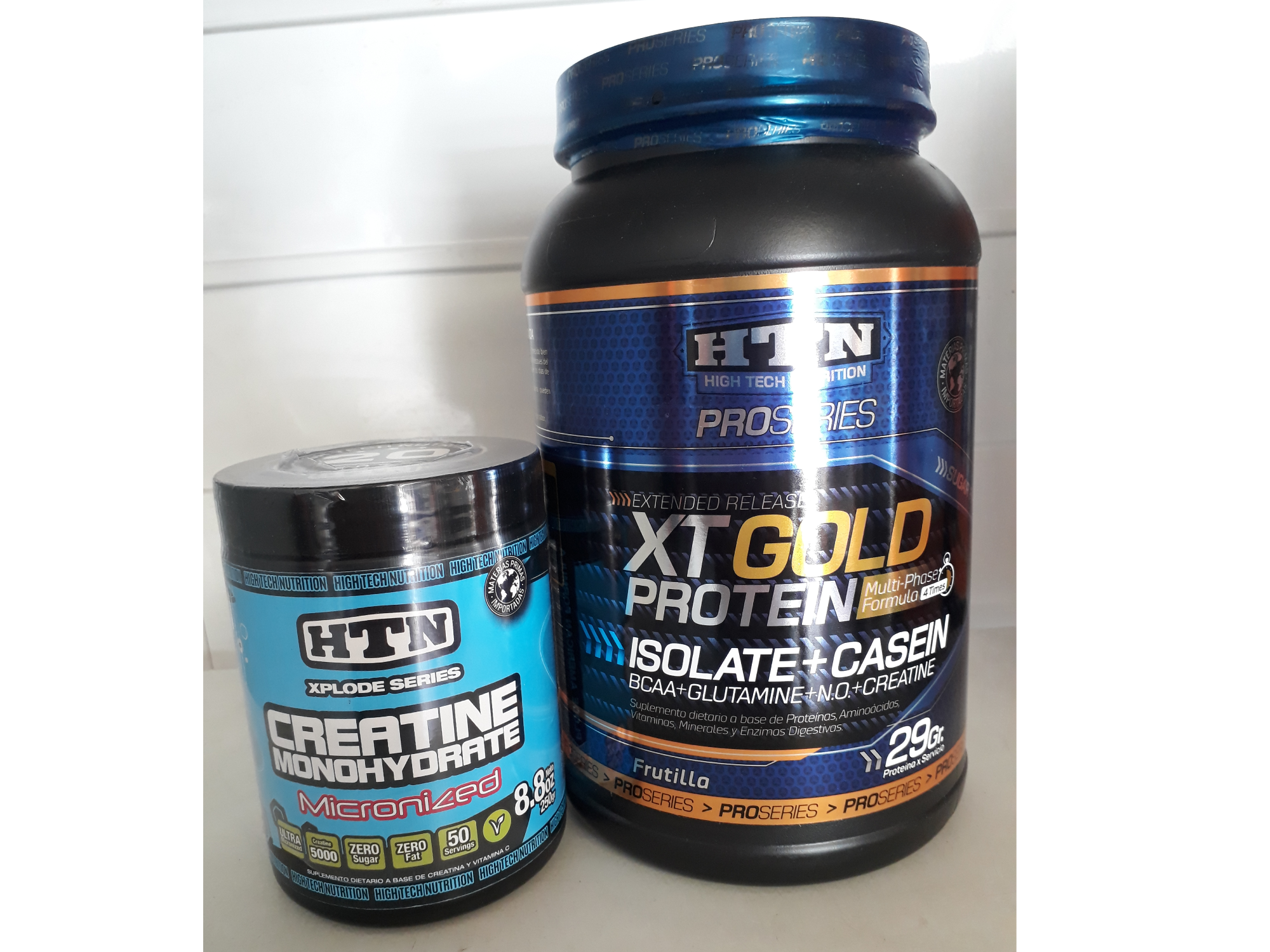 COMBO 1 XT GOLD PROTEIN 1 kg HTN y 1 CREATINA PURA 250 GR HTN