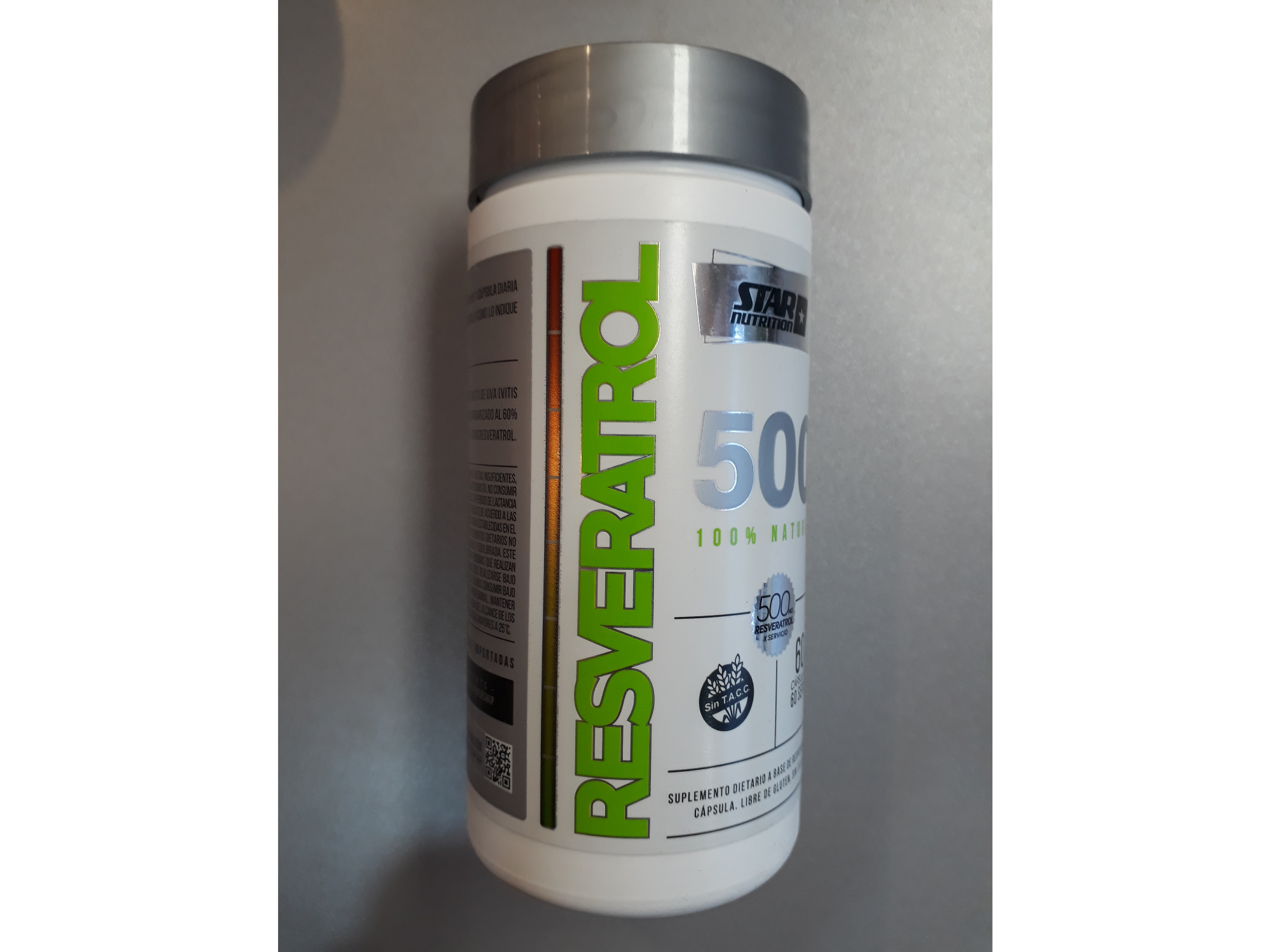 RESVERATROL 500 STAR NUTRITION 60 CAPS.