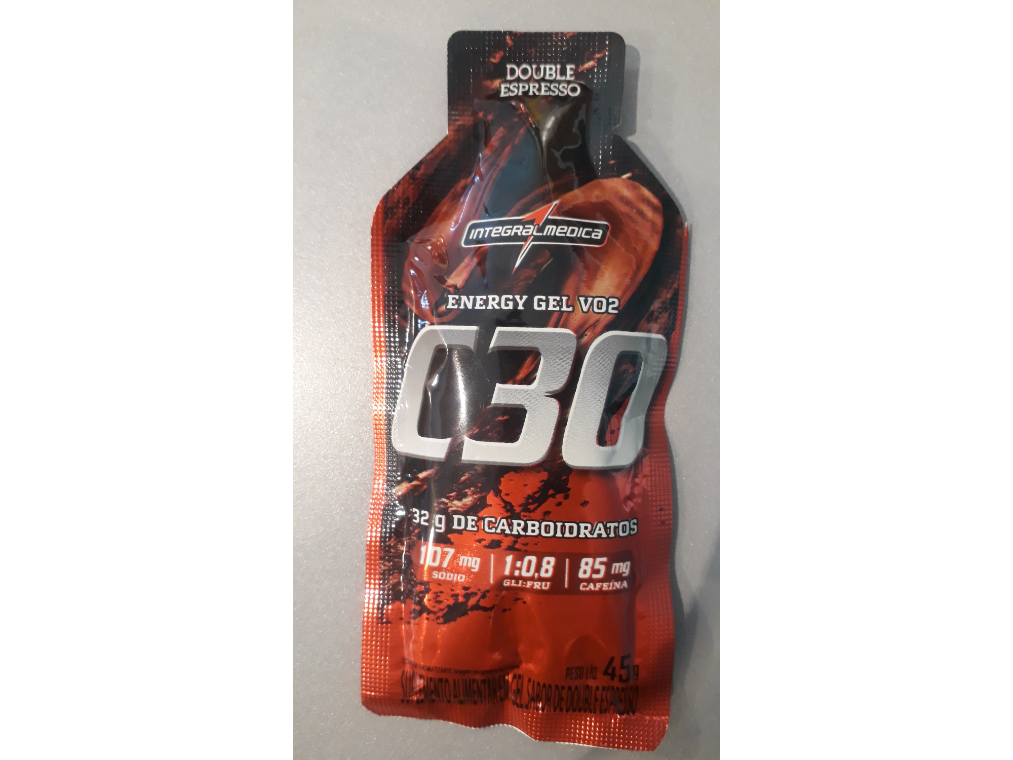 ENERGY GEL V02. 45 g.  Con Cafeína. INTEGRAL MÉDICA