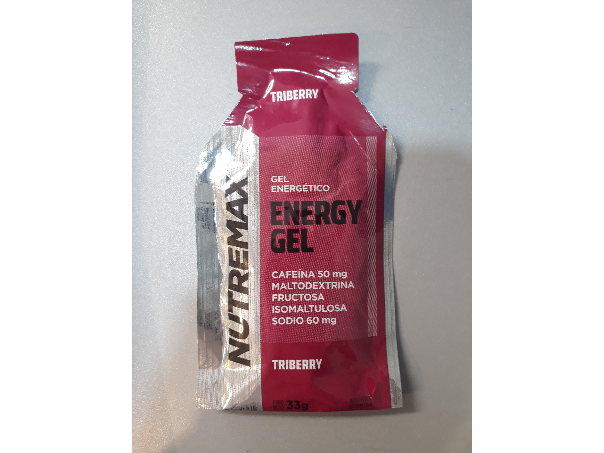 ENERGY GEL NUTREMAX CON CAFEÍNA