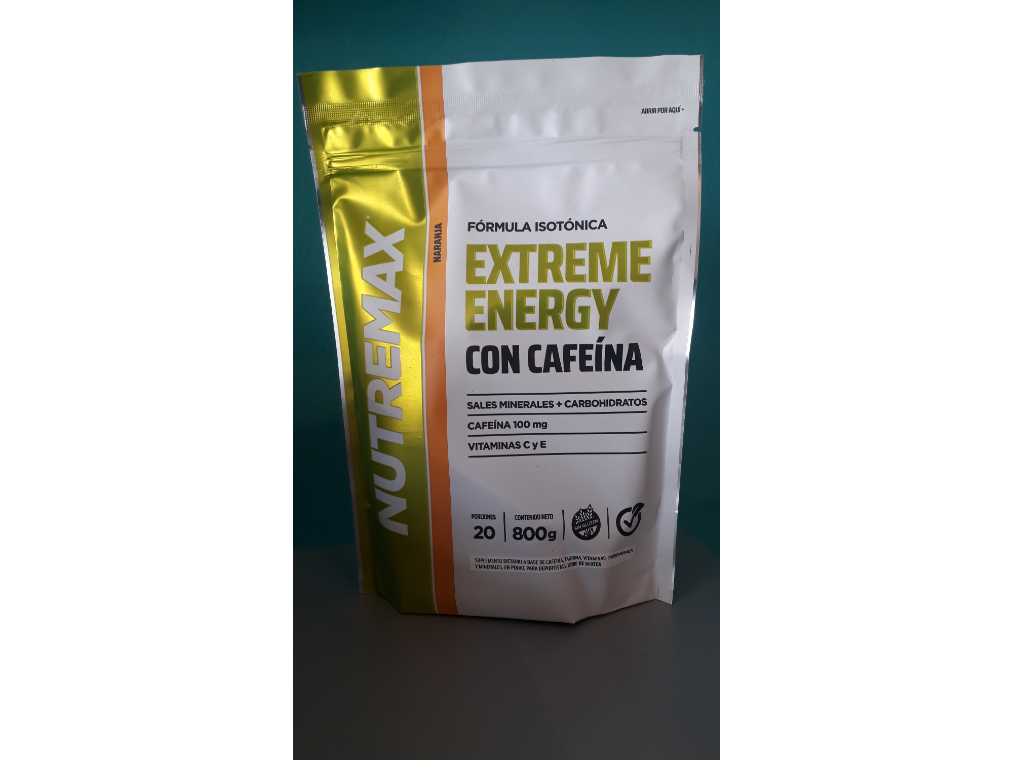 EXTREME ENERGY NUTREMAX 800 GR. 10 LITROS. CON CAFEÍNA.