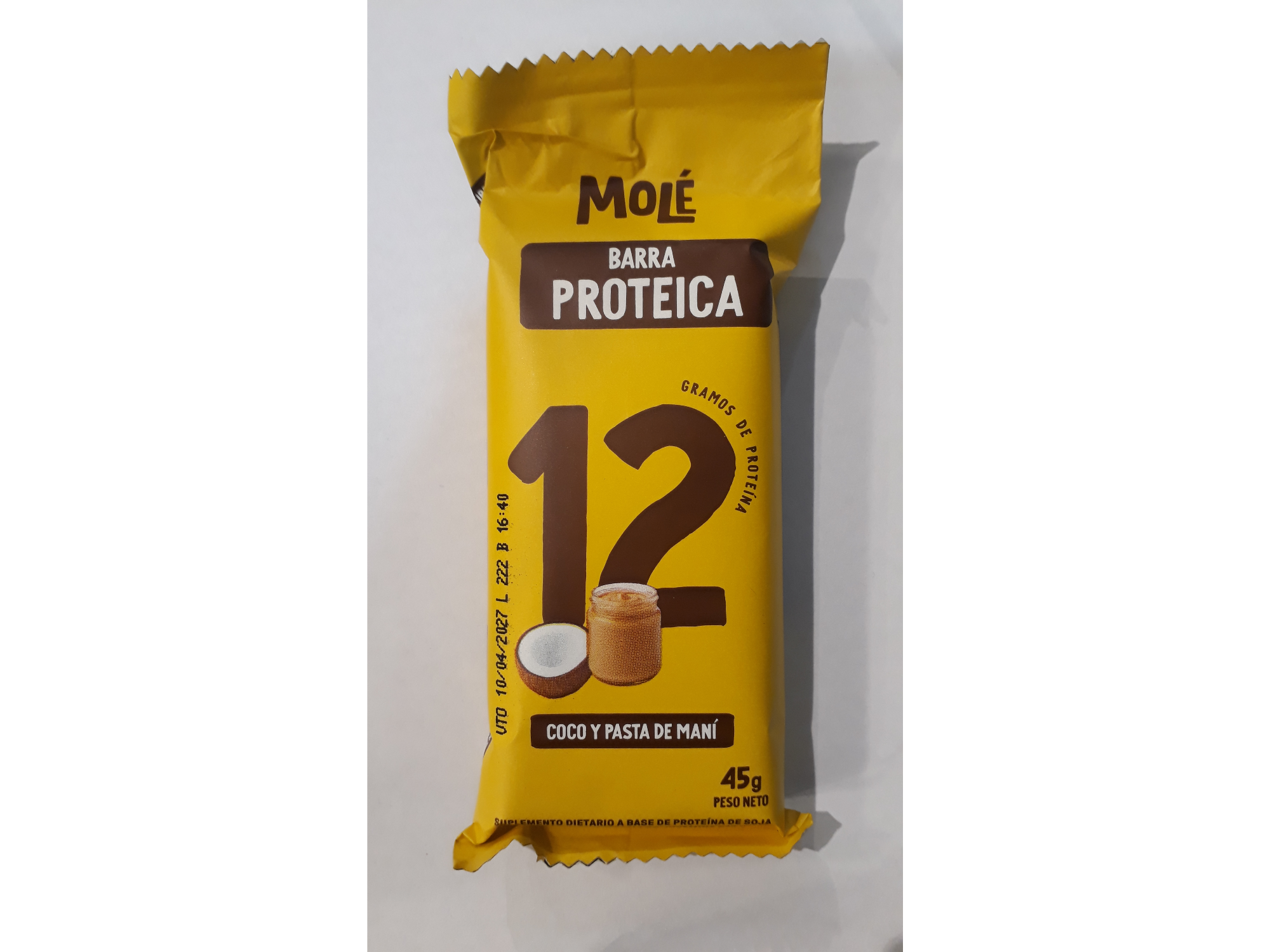 MOLÉ FUERZA. Barra de cereal proteica.