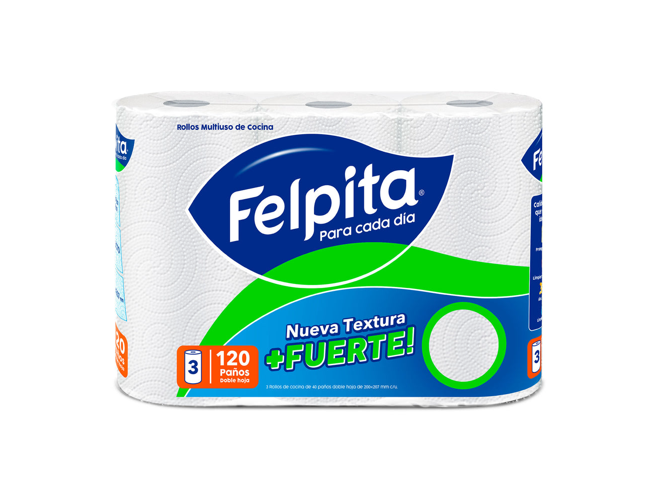 Felpita Rollo De Cocina 10 Uni - 3 X 40 Paños de Limpix