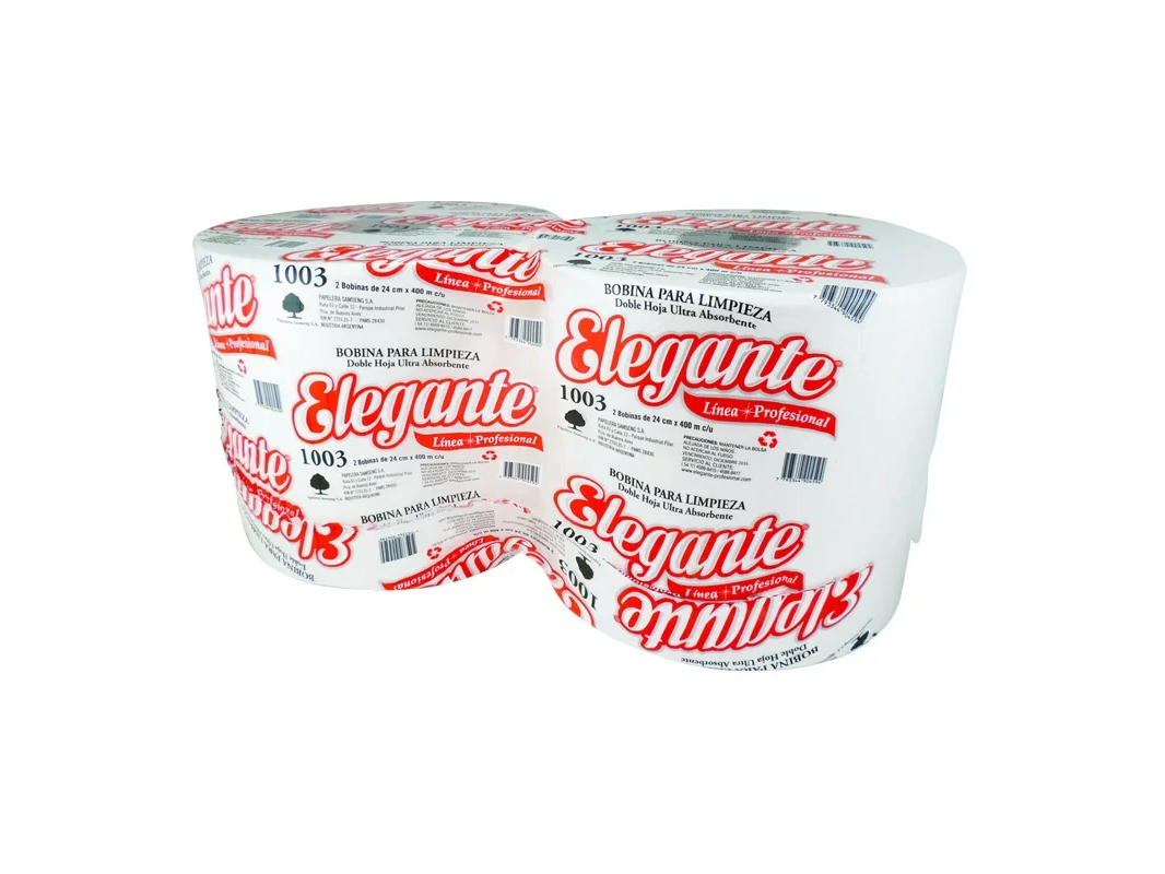 Bobina Elegante 2X24Cm X400Mts Doble Hoja