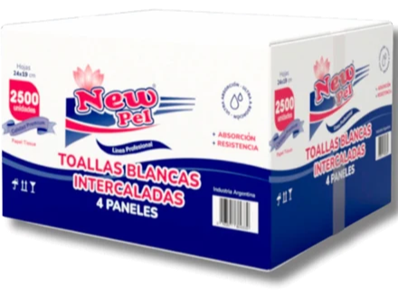 Toalla Intercalada Blanca X 2500 Uni New Pel