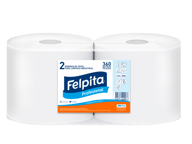 Felpita Bobina Limpieza 2 X 360