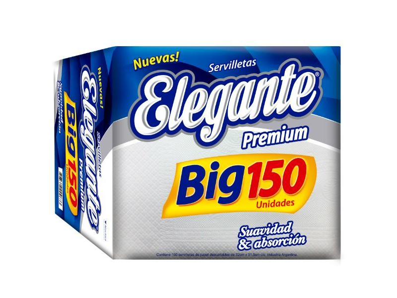 Servilletas Elegante Premium X 150U -  32X31