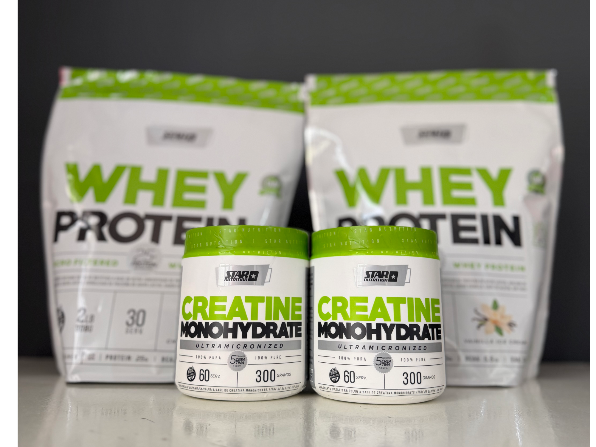 2 Prote Star 2l + 2 Crea Star 300gr