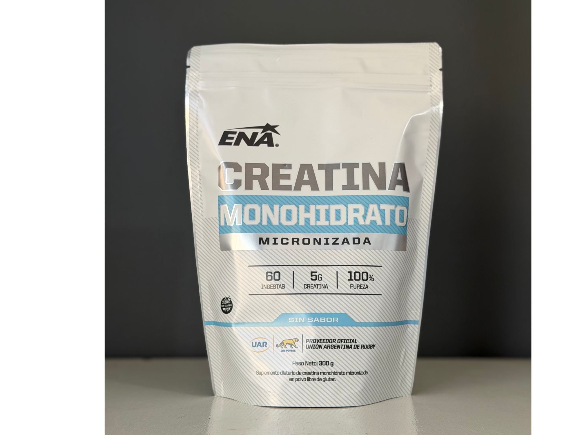 Creatina Monohidratada Micronizada 300gr (neutro - fruit punch - naranja)