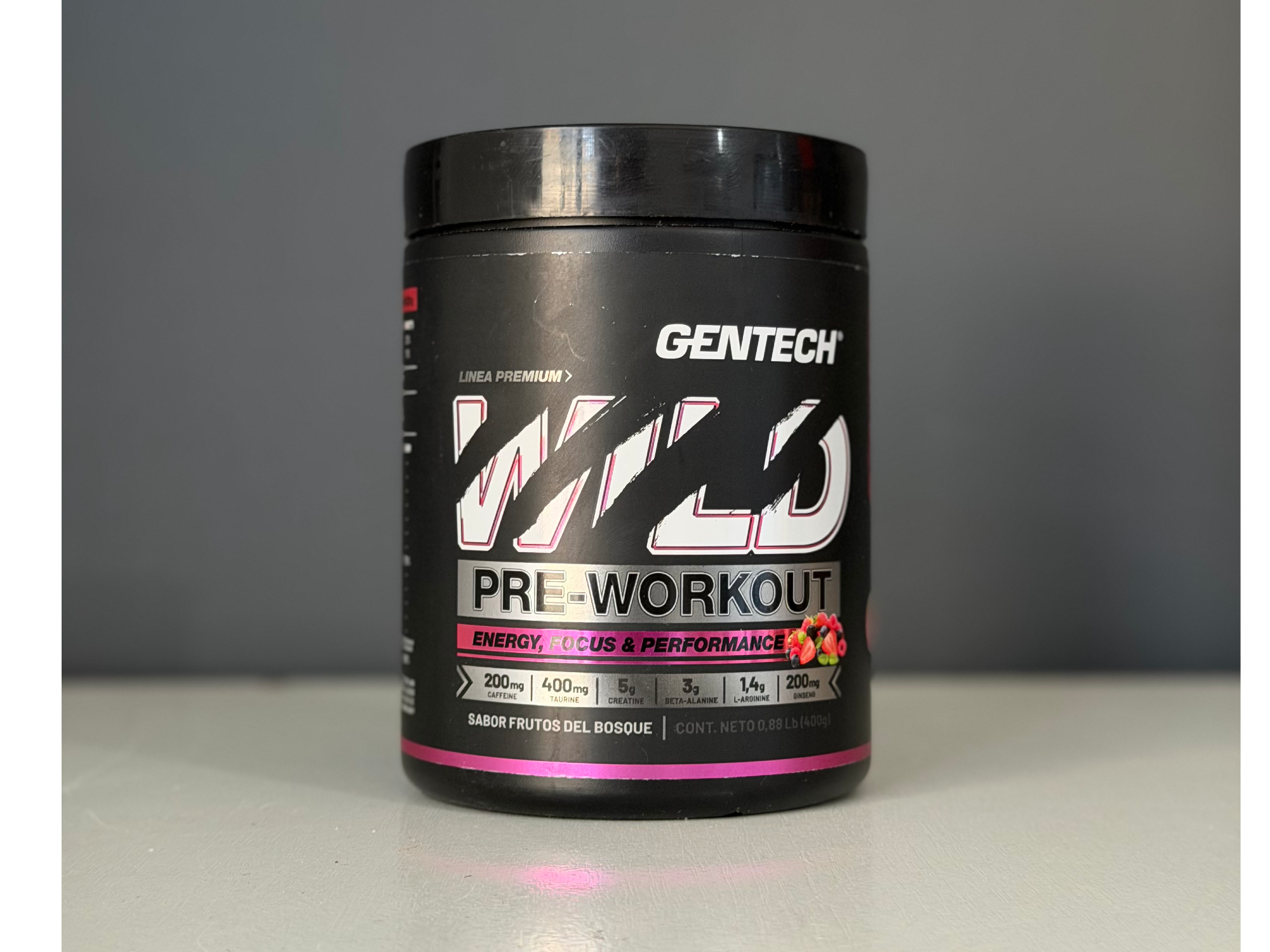 Preentreno Wild Pre Workout 400gr (frutos rojos)