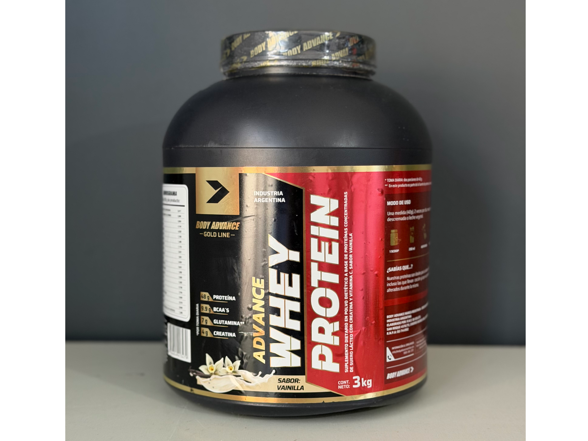 Proteína Whey protein 3kg  (Vainilla - Chocolate - Dulce de Leche - Frutos Rojos)