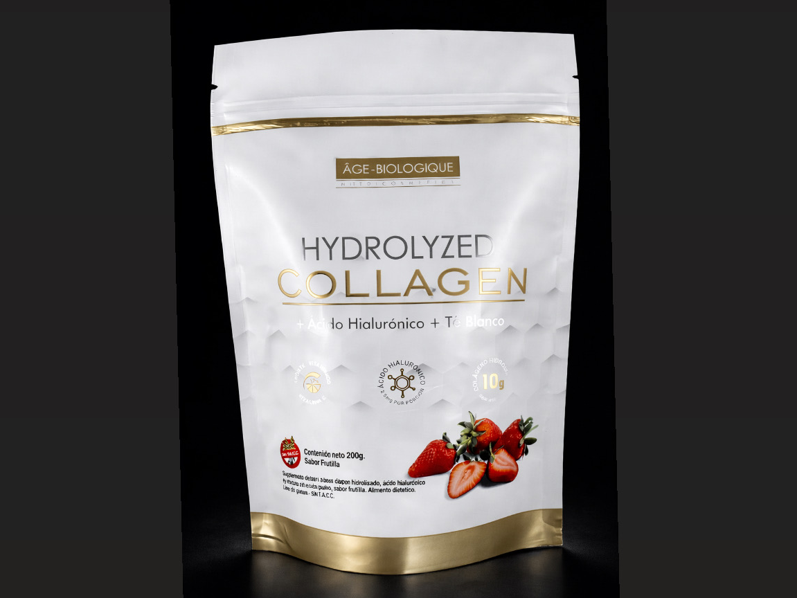 Colageno Hidrolizado en polvo 200gr (pomelo - frutilla)