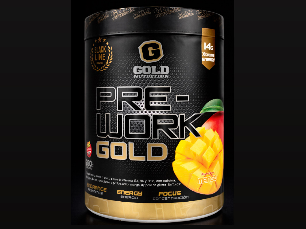 Preentreno Pre Work Gold 280gr (mango)