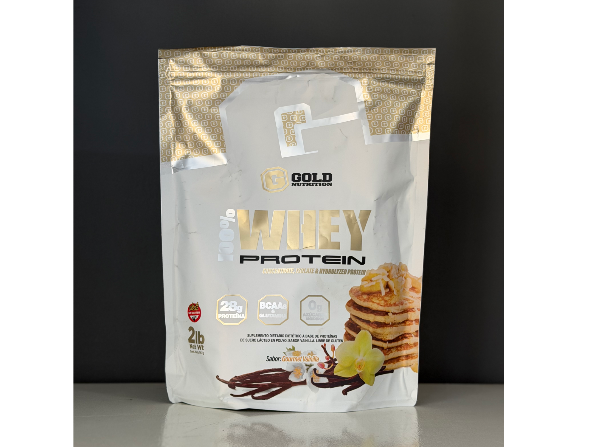 Proteína 100% Whey Protein 910gr (chocolate - vainilla - frutilla)