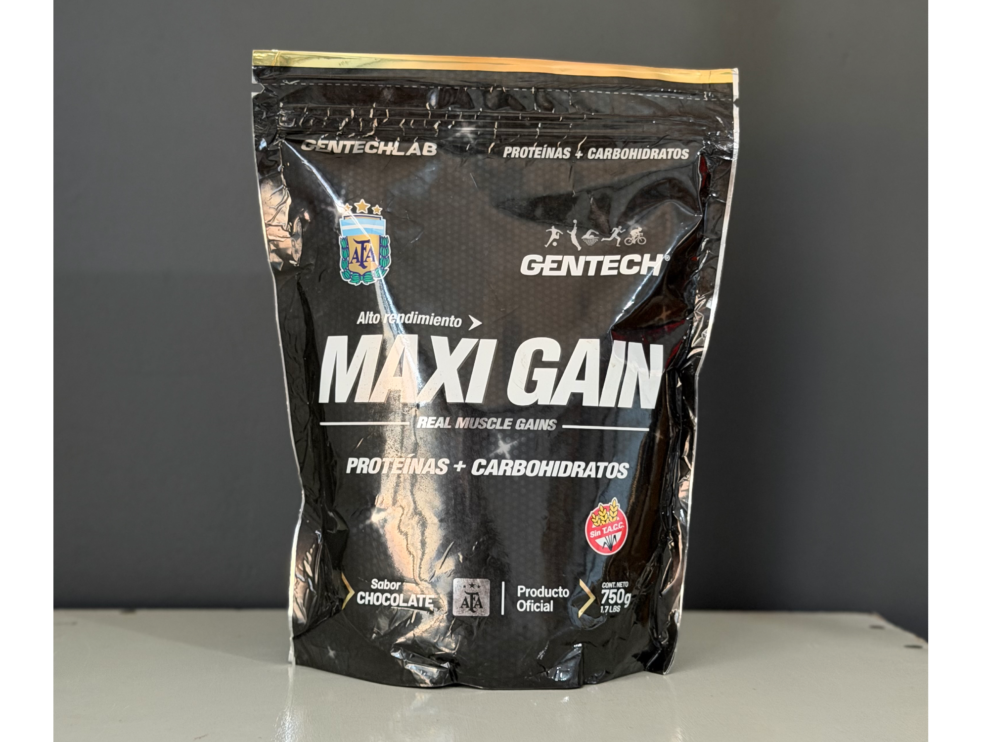 Proteína Maxi Gain 750gr (chocolate - vainilla)