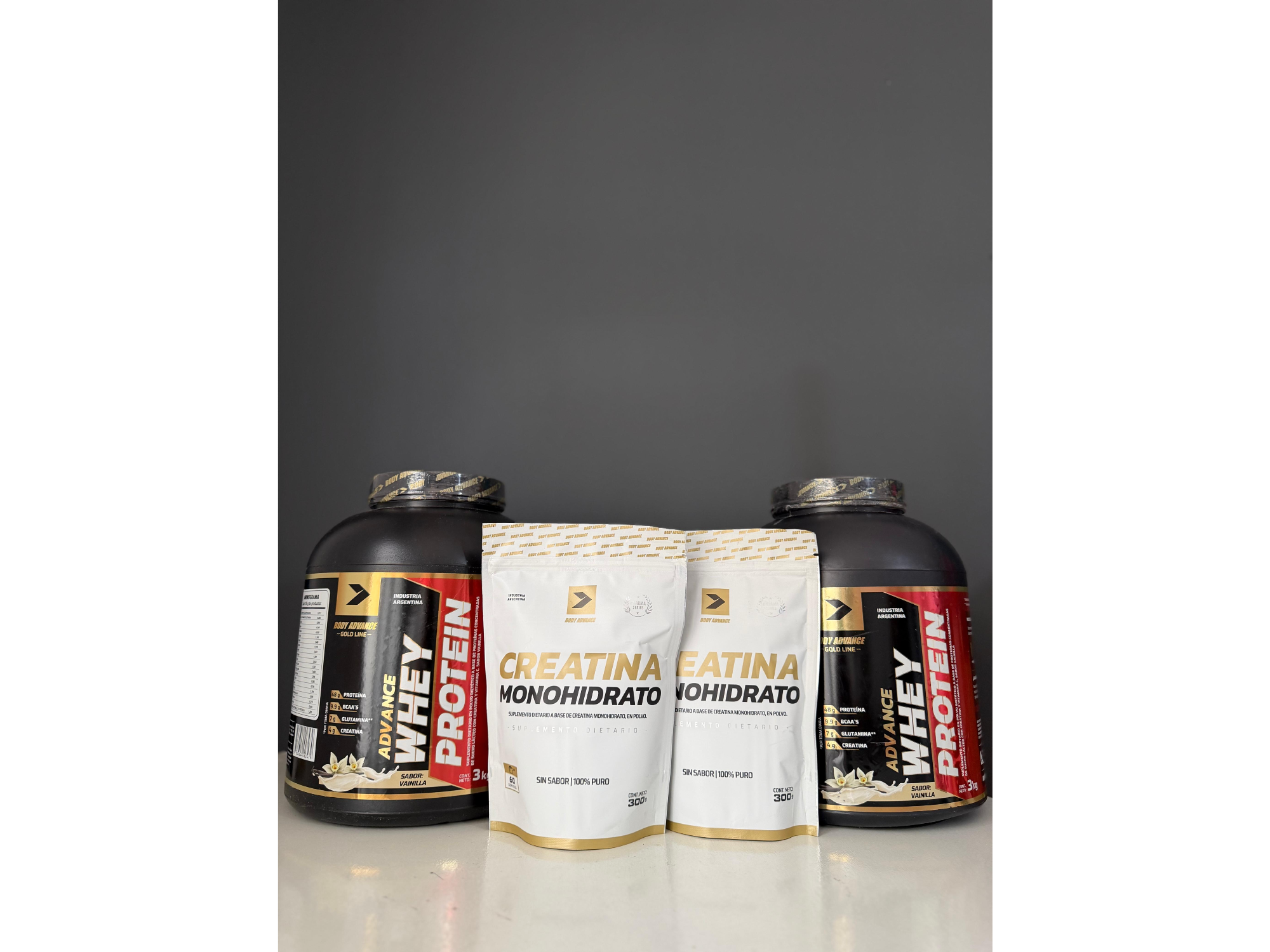 2 Proteínas Whey protein 3kg + 2 Creatinas 300gr