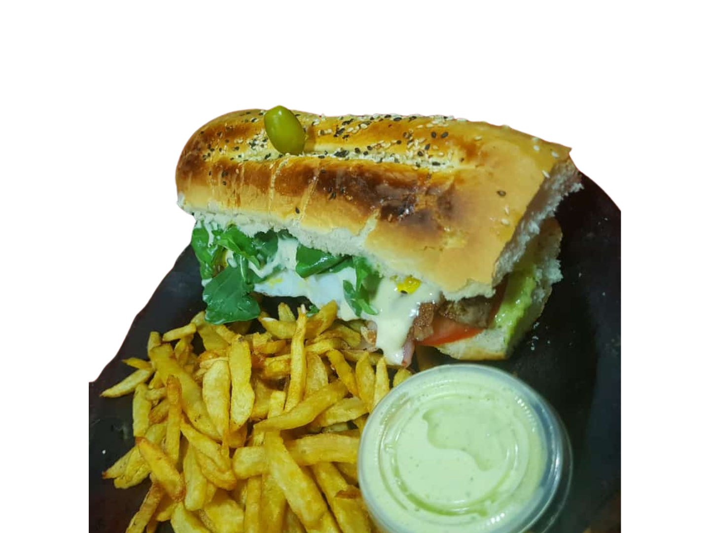 LOMO CON RÚCULA DE POLLO