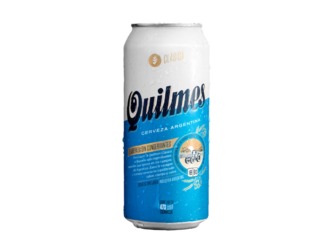 LATA DE QUILMES 473ml.