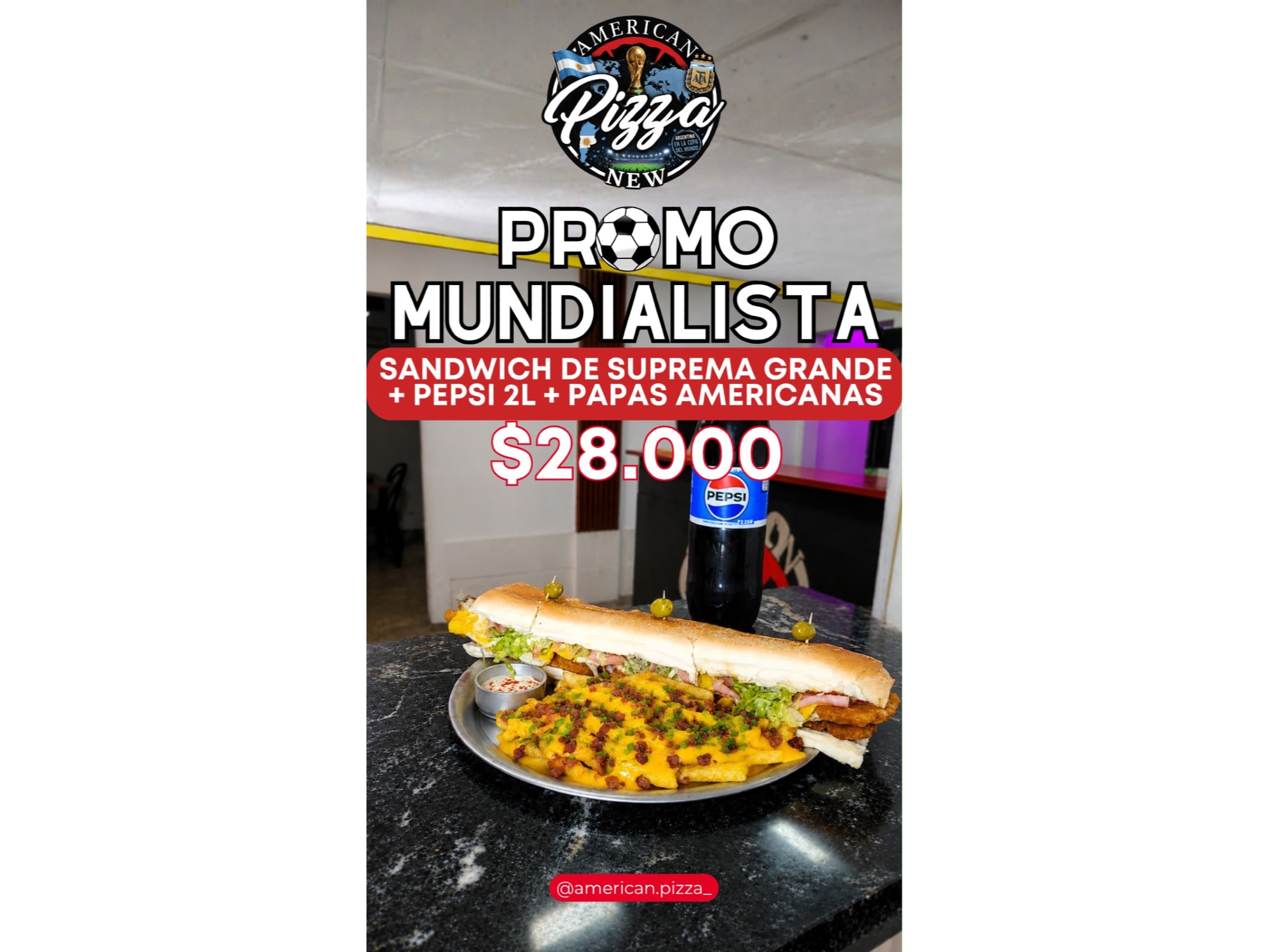 MEGA MILA ➕ PAPAS "A" ➕ PEPSI DE 2L 🍟♥️