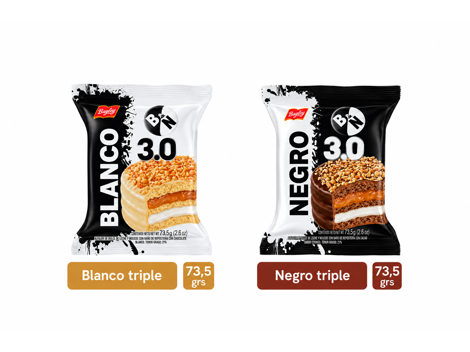 ALFAJOR BLANCO NEGRO