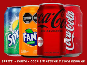 LATA 354CC COCA - COCA ZERO - FANTA - SPRITE