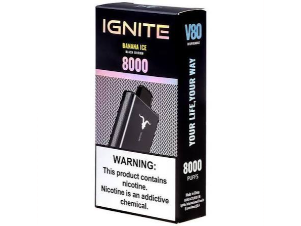 VAPE  IGNITE 8000 BANANA ICE