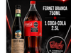 BRANCA 750 + 1 COCA 2.5L DESCARTABLE