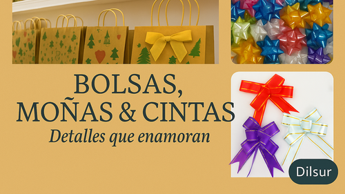 Bolsas de Papel, Moñas y Cintas