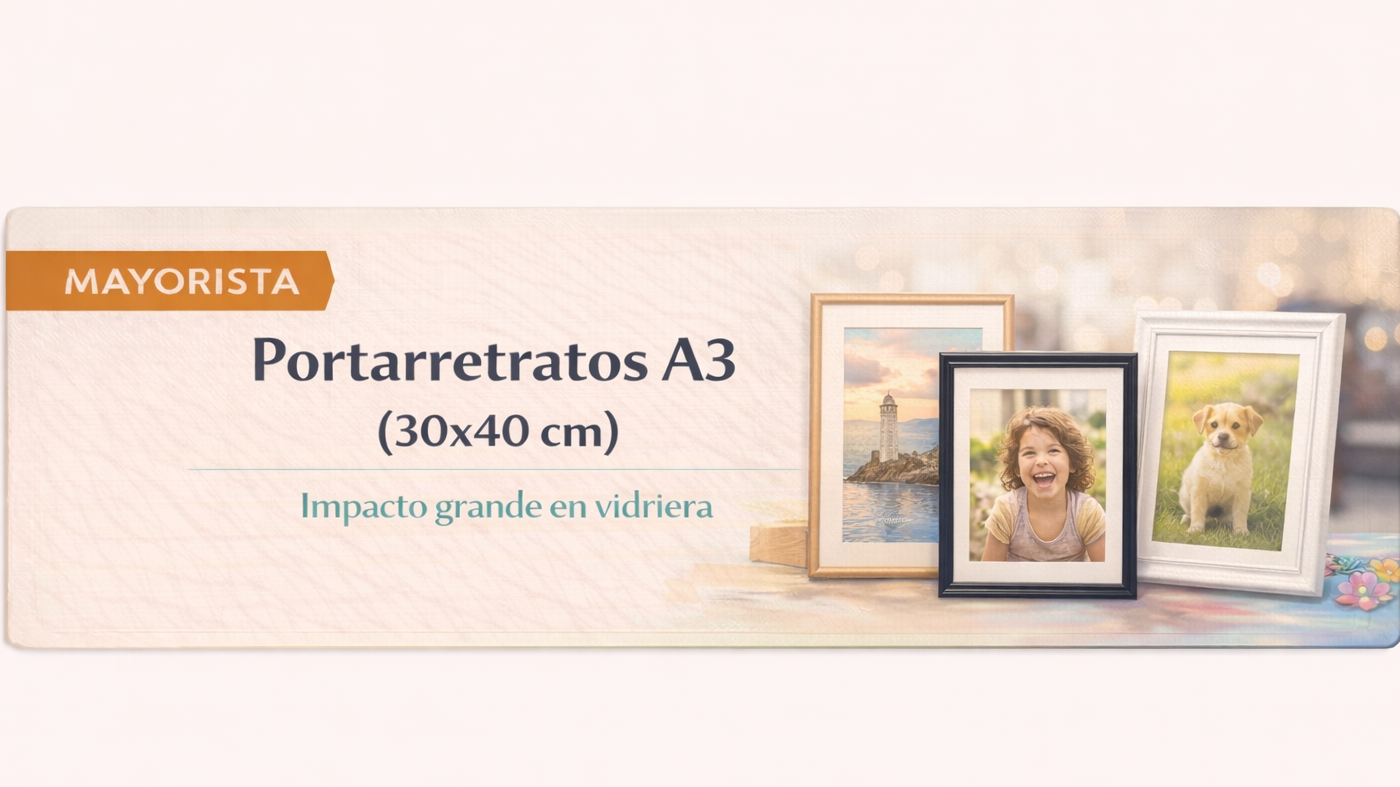 Portarretratos en tamaño  A3 (30x40 cm)